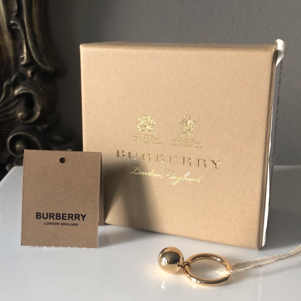 BURBERRY Gold tone Sphere Ring